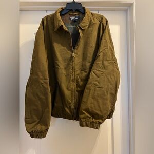 Ralph Lauren Olive/Bark Bomber Jacket with Zip—Great condition!